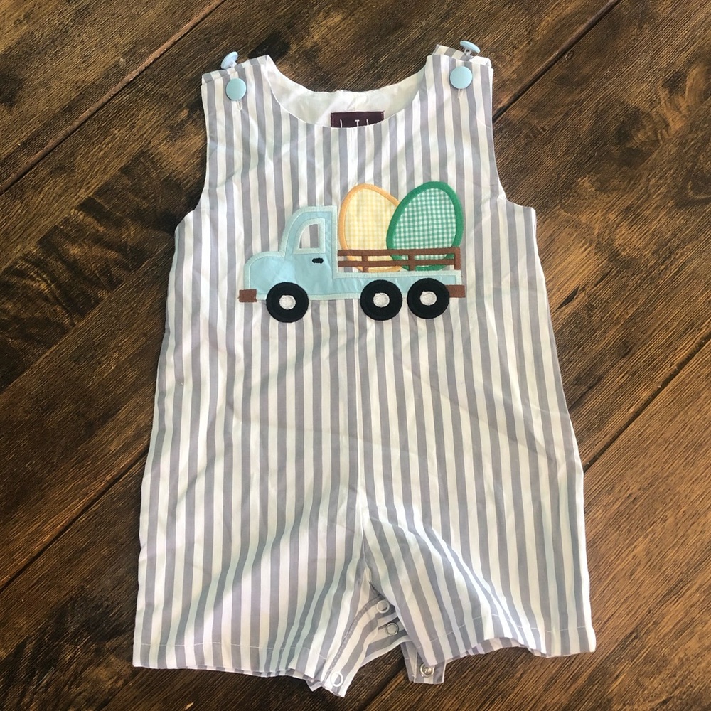 Lil Cactus Easter Truck Romper